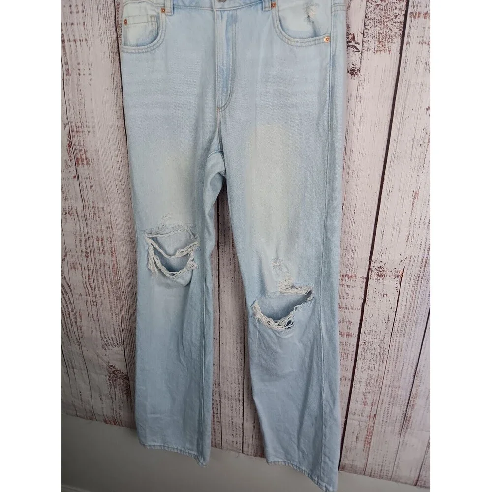 GARAGE 10008363107J 90's Straight Jeans Women's Size 3 Light Blue